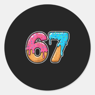 Mason 67 Ijs Drip Meme Zes Zeven Grappig (op C Ronde Sticker