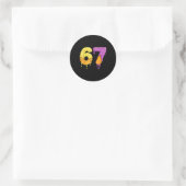 Mason 67 Ijs Drip Meme Zes Zeven Grappig Ronde Sticker (Tas)