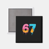 Mason 67 Ijs Drip Meme Zes Zeven  Magneet (Voorkant / Achterkant)