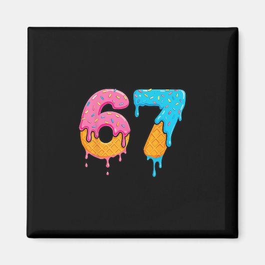 Mason 67 Ijs Drip Meme Zes Zeven  Magneet (Voorkant)