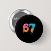 Mason 67 Ijs Drip Meme Zes Zeven Ronde Button 5,7 Cm (Voorkant /achterkant)