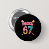 Mason 67 Ijs Druppel Honkbal Ronde Button 5,7 Cm (Voorkant /achterkant)