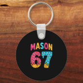 Mason 67 Ijs Meme Grappig Zes Zeven (op Ck) Sleutelhanger (Voorkant)