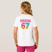 Mason 67 Ijsje Meme Grappig Zes Zeven mason ijs  T-shirt (Achterkant volledig)