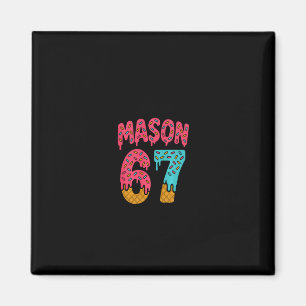 Mason 67 Ijsje Meme Grappig Zes Zeven (op Ck) Pu Magneet