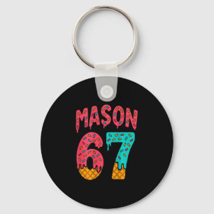Mason 67 Ijsje Schattig Meme Zes Zeven (op Ck) Sleutelhanger