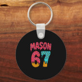 Mason 67 Ijsroom Meme Grappig Zes Zeven (op Ck) Pr Sleutelhanger (Voorkant)
