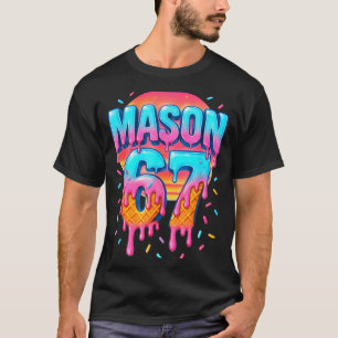 Mason 67 Kostuum Ijsje Baseball Drip 6 7 Meme T-shirt