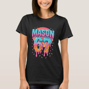 Mason 67 Kostuum Ijsje Baseball Drip 6 7 Meme T-shirt