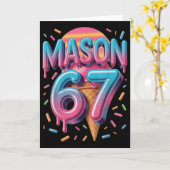 Mason 67 Meme Ijs Bysebyll Drip _1 Kaart (Gele Bloem)