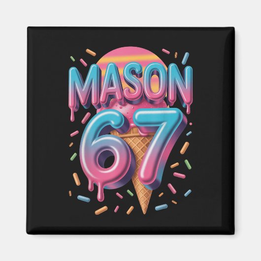 Mason 67 Meme Ijs Bysebyll Drip _1 Magneet (Voorkant)