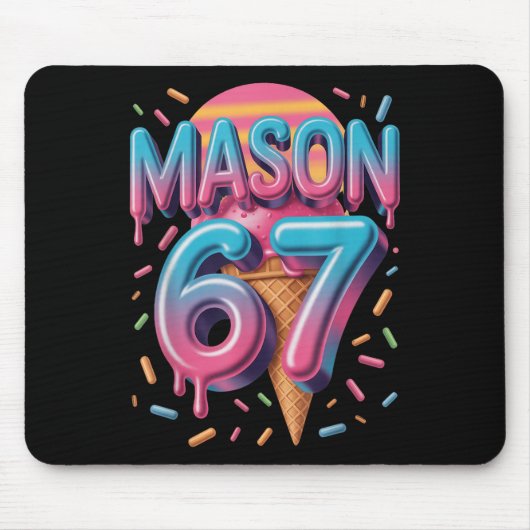 Mason 67 Meme Ijs Bysebyll Drip _1 Muismat (Voorkant)