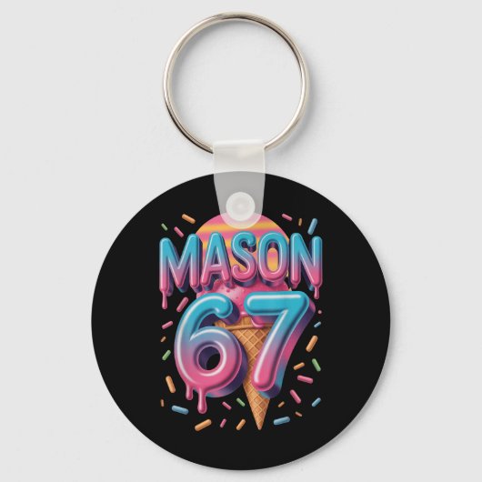 Mason 67 Meme Ijs Bysebyll Drip _1 Sleutelhanger (Voorkant)