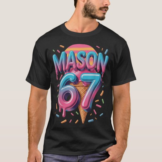 Mason 67 Meme Ijs Bysebyll Drip _1 T-shirt (Voorkant)