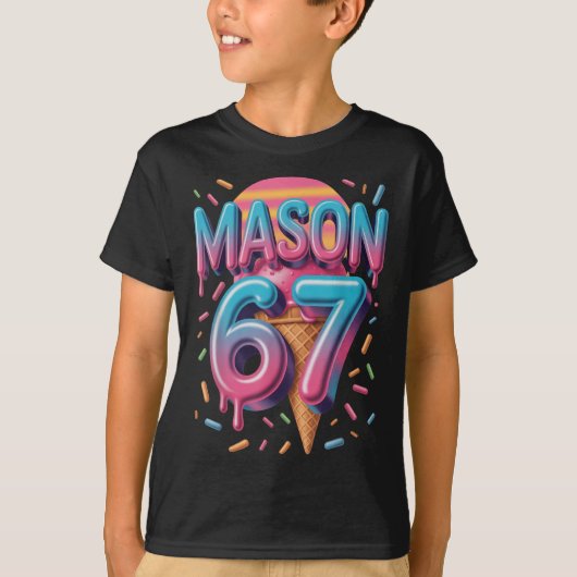 Mason 67 Meme Ijs Bysebyll Drip _1 T-shirt (Voorkant)