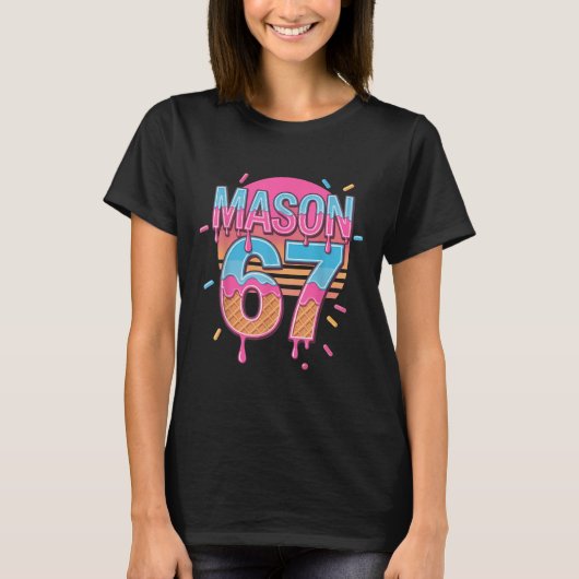Mason 67 Meme Ijs Bysebyll Drip T-shirt (Voorkant)