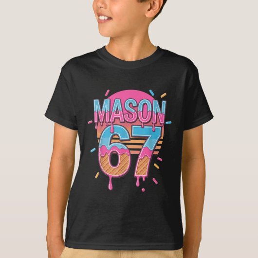 Mason 67 Meme Ijs Bysebyll Drip T-shirt (Voorkant)