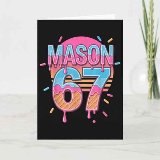Mason 67 Meme Ijs Bysebyll Druppel Kaart (Voorkant)