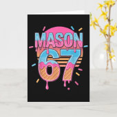 Mason 67 Meme Ijs Bysebyll Druppel Kaart (Gele Bloem)
