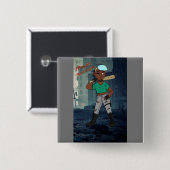 Mason Apocalypse Vierkante Button 5,1 Cm (Voorkant /achterkant)
