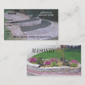 Mason Bricklayer Stone Brick Visitekaartje (Voorkant / Achterkant)