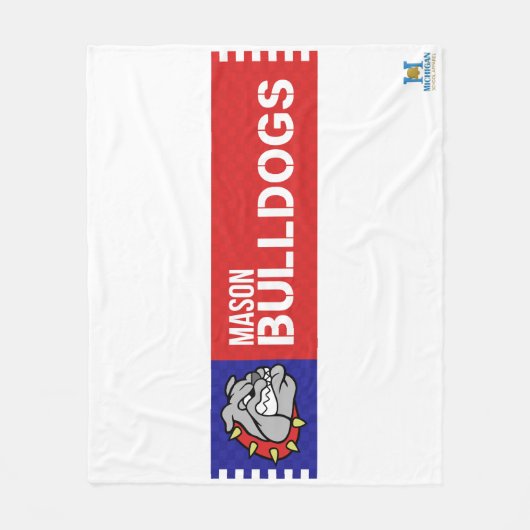 Mason Bulldogs #2 Fleece Deken (Voorkant)