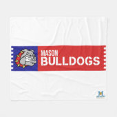 Mason Bulldogs #2 Fleece Deken (Voorkant (Horizontaal))