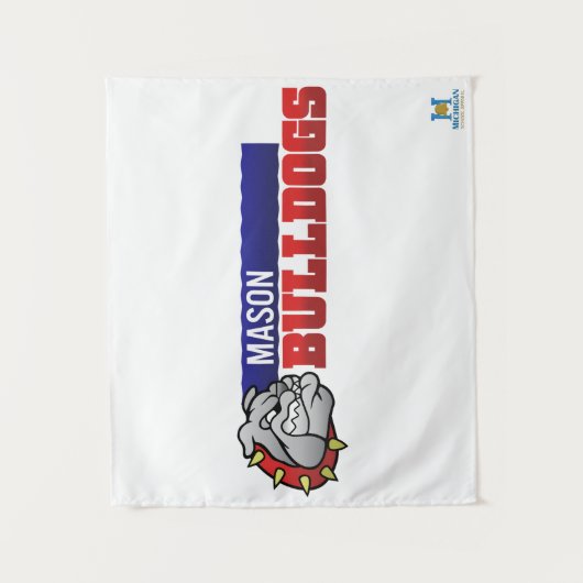 Mason Bulldogs #3 Wandkleed (Voorkant)