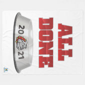 Mason Bulldogs #7 Fleece Deken (Voorkant (Horizontaal))