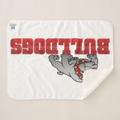 Mason Bulldogs #8 Sherpa Deken (Voorkant (horizontaal))