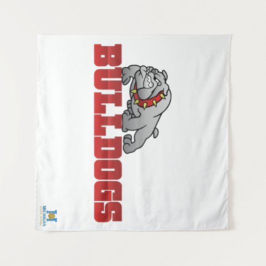 Mason Bulldogs #8 Wandkleed (Voorkant (horizontaal))