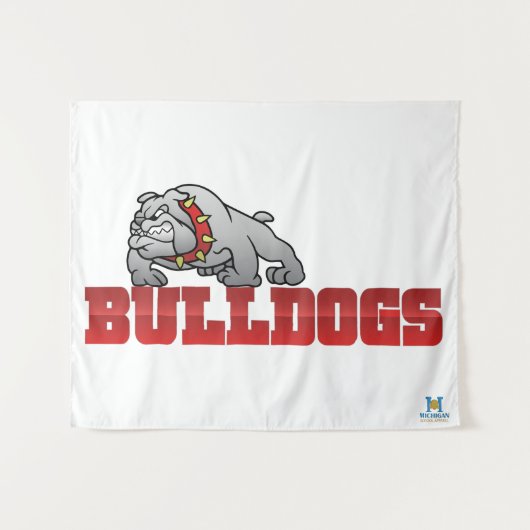 Mason Bulldogs #8 Wandkleed (Voorkant (horizontaal))