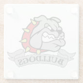 Mason Bulldogs Glazen Onderzetter (Achterkant)
