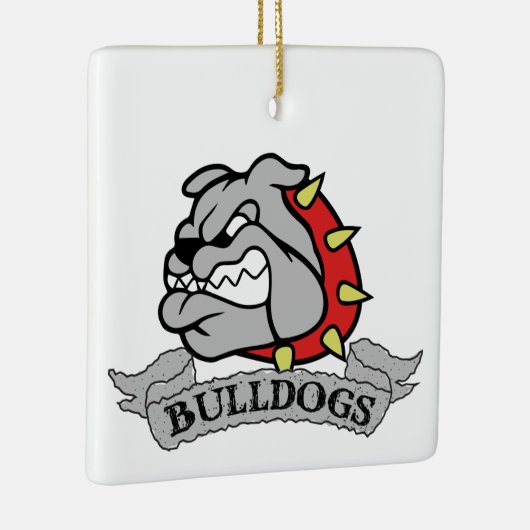 Mason Bulldogs Keramisch Ornament (Rechts)