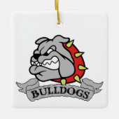 Mason Bulldogs Keramisch Ornament (Voorkant)