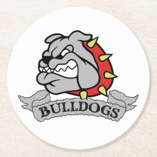Mason Bulldogs Ronde Kartonnen Onderzetter