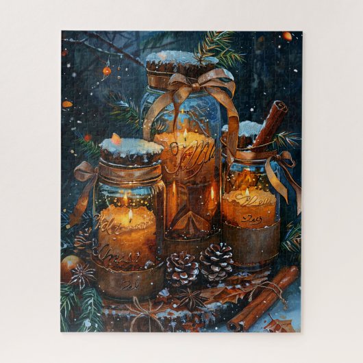 Mason Candle Jars Puzzle Legpuzzel (Verticaal)