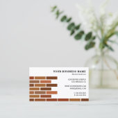 Mason Construction Bricklayer Visitekaartje (Staand voorkant)
