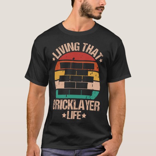 Mason die metselaar leven metselaar t-shirt (Voorkant)