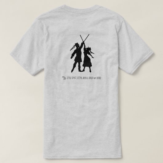 Mason Dixon Border Morris—small lantern T-shirt (Design achterkant)