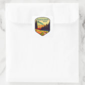 Mason-Dixon Trail Kleuren Vierkante Sticker (Tas)