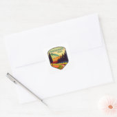 Mason-Dixon Trail Kleuren Vierkante Sticker (Envelop)