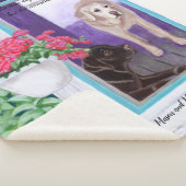 Mason en Megan met een Quote Sherpa Blanket Deken (3/4)