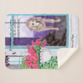 Mason en Megan met een Quote Sherpa Blanket Deken (Voorkant (horizontaal))