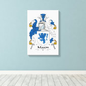 Mason Family Crest Canvas Afdruk (Insitu (Houten vloer))