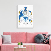 Mason Family Crest Canvas Afdruk (Insitu (Woonkamer))