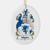 Mason Family Crest Keramisch Ornament (Rechts)
