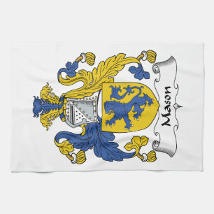 Mason Family Crest Theedoek