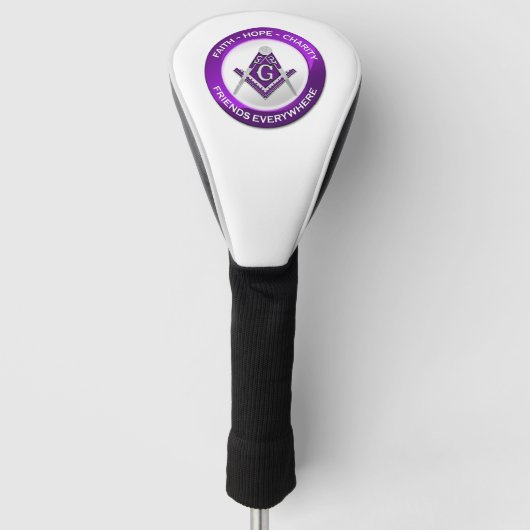 Mason Golf Hoofddeksel Paars Golfheadcover (Voorkant)