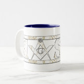 Mason in Marble Tweekleurige Koffiemok (Voorkant links)